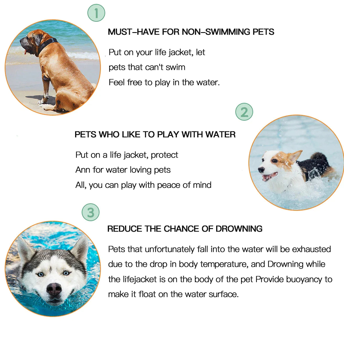 High Buoyancy Dog Life Jackets