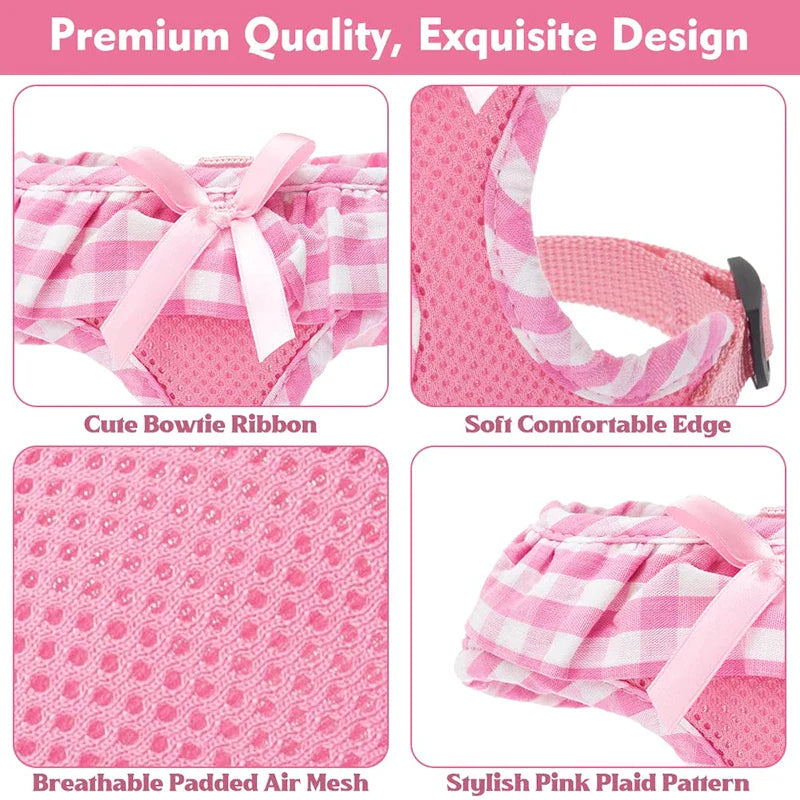 Lovely Ribbon Girl Dog Harness