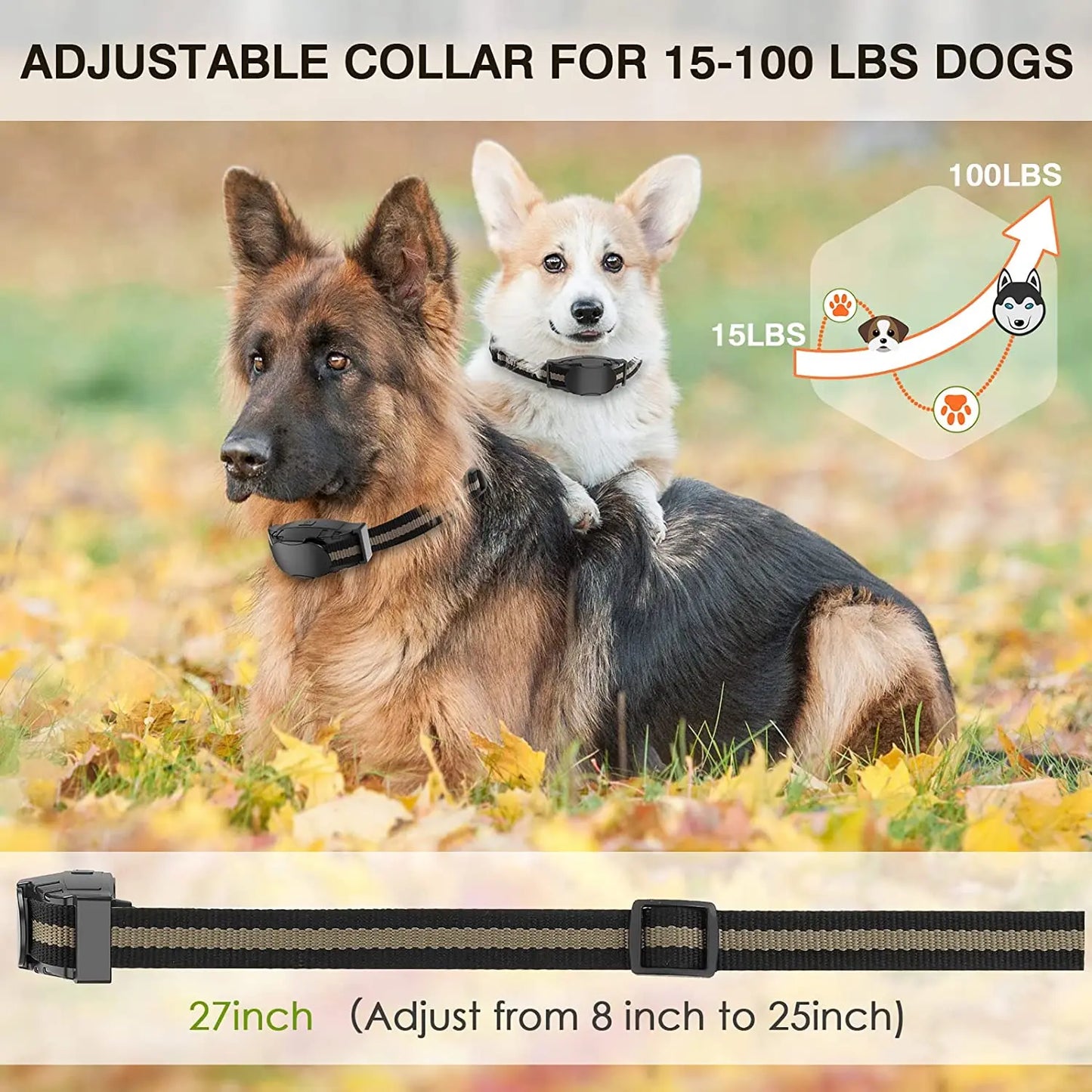 4 Modes Vibration Dog Training Collar
