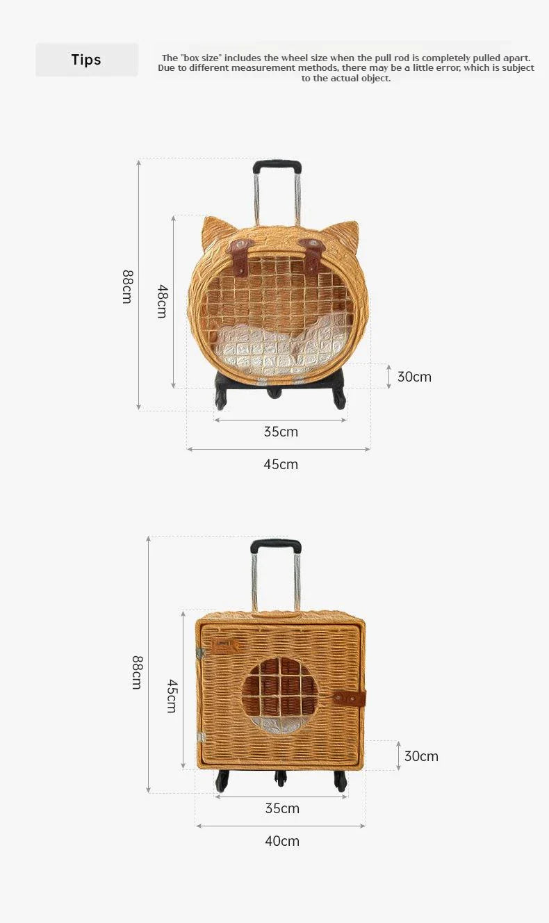 Hand Woven Outdoor Pet Trolley