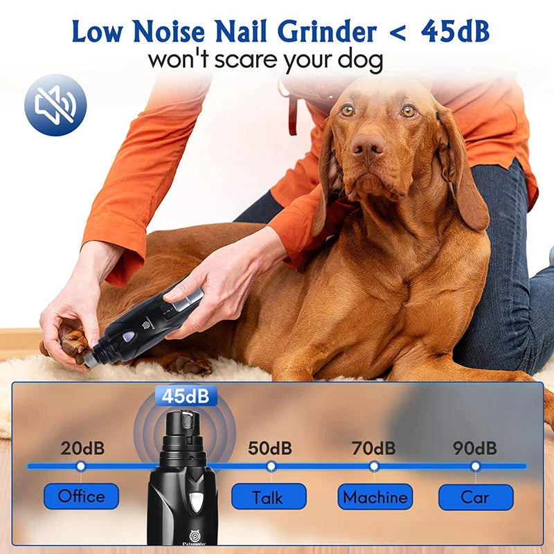 LED 2-Speed Touch-Switch Dog Nail Grinder