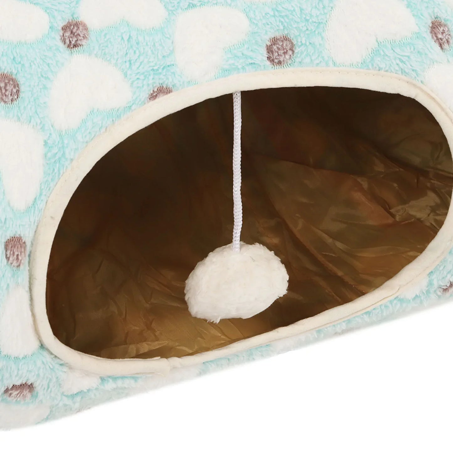 Soft Long Plush Round Cat Tunnel