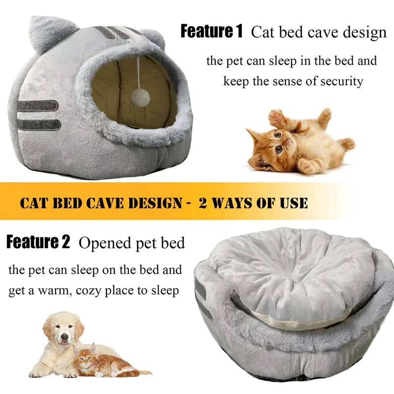 Comfortable Cotton Pad Cat Cave