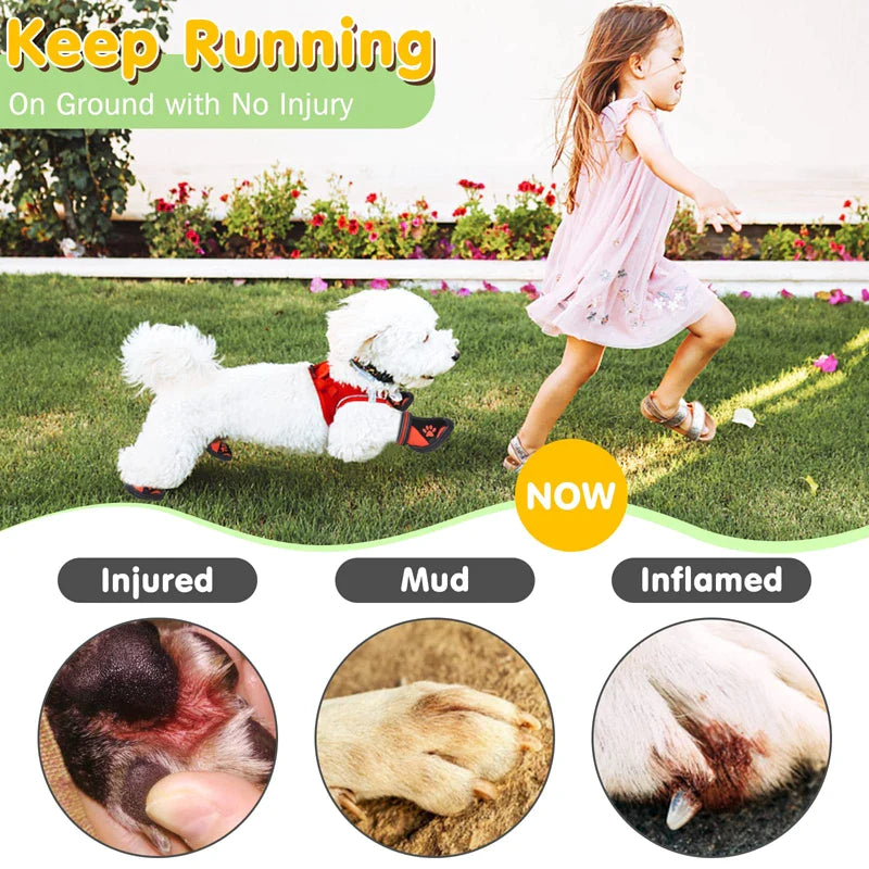 Wear-resistant Reflective Dog Shoes