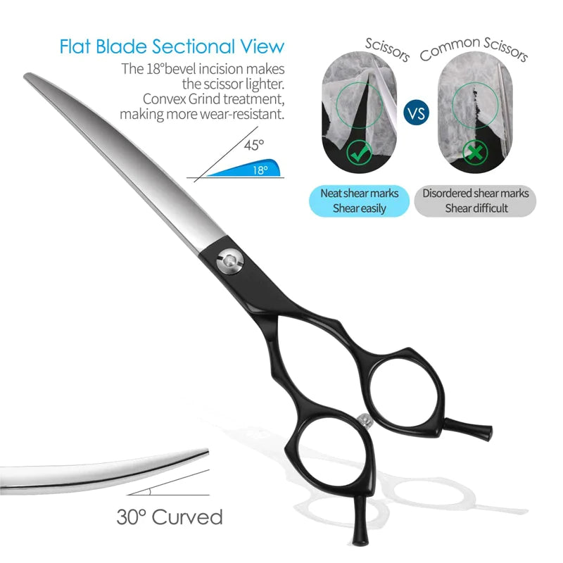 7-inch Long Super Sharp Pet Scissors