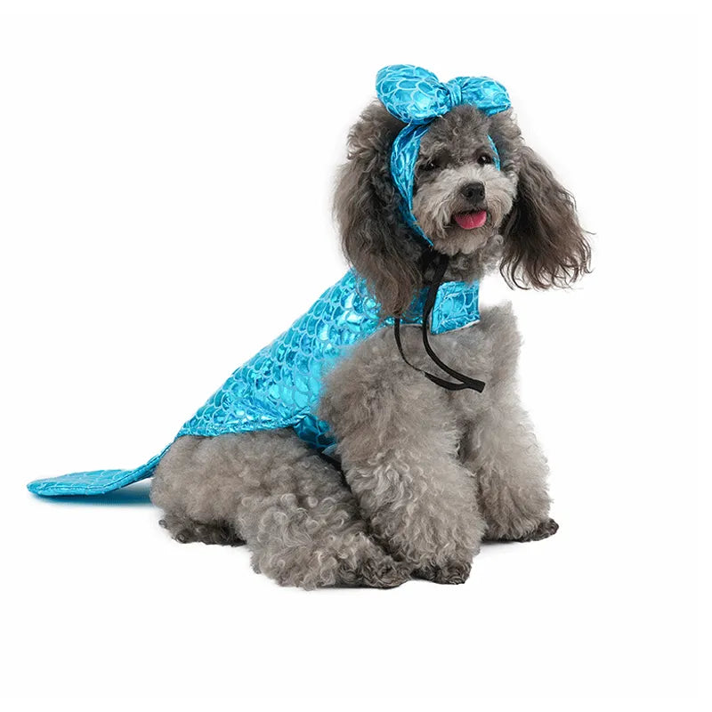 Halloween Funny Mermaid Dog Costume