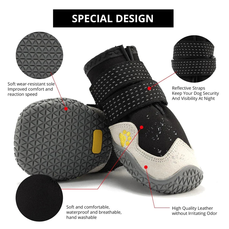 Rugged Anti-Slip Dog Shoes