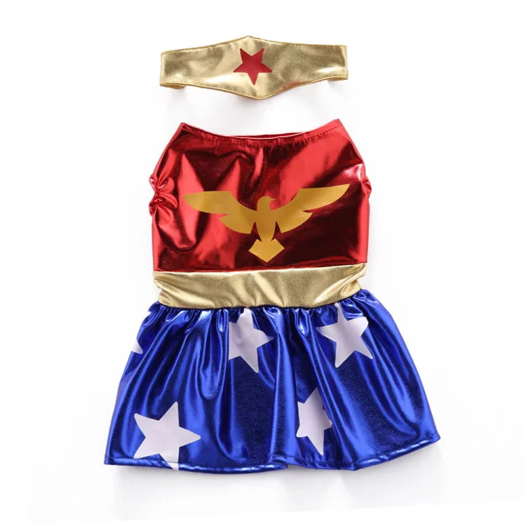 Funny Wonder Girl Dog Costume