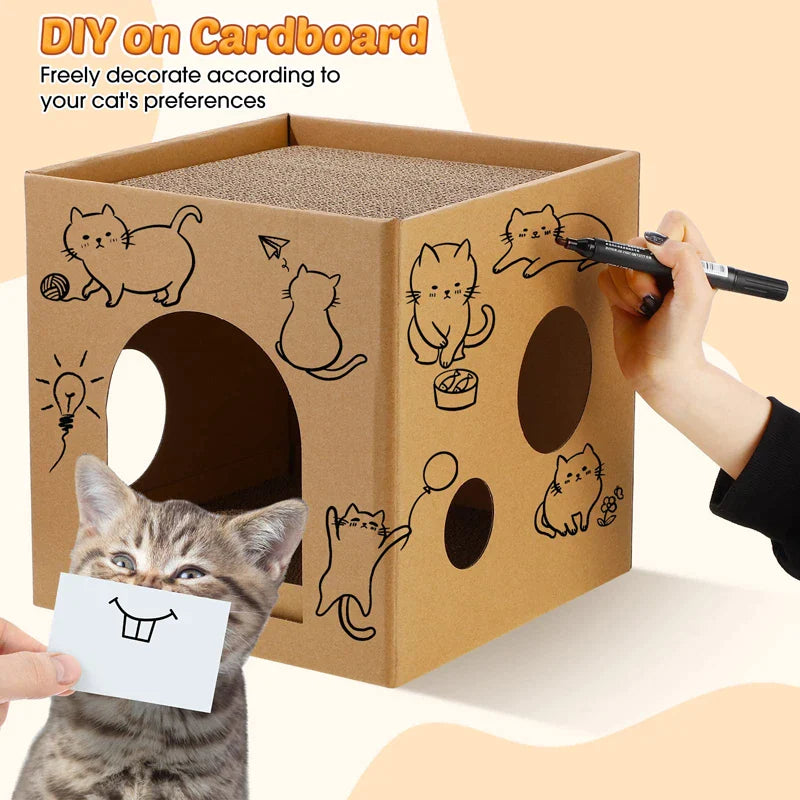 Indoor Sturdy Cat Scratching Box