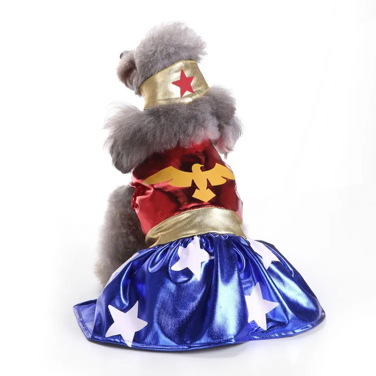 Funny Wonder Girl Dog Costume