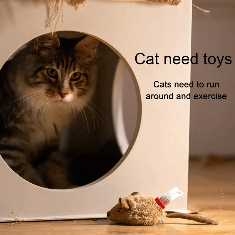 Realistic Automatic Moving Mouse Cat Toys