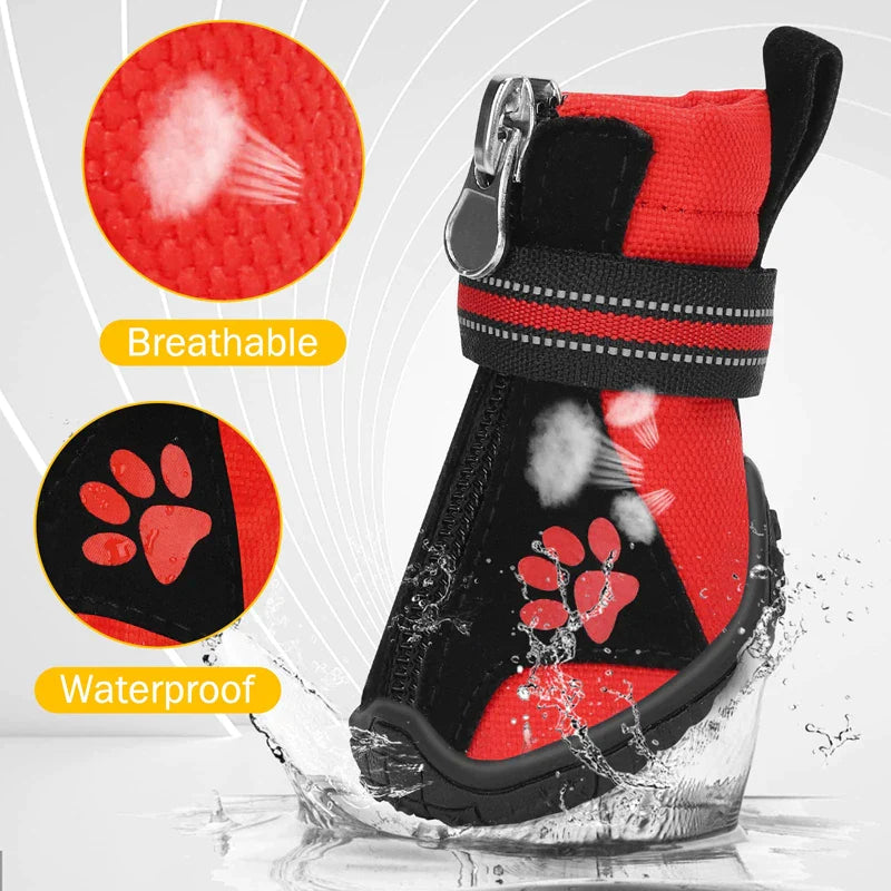 Wear-resistant Reflective Dog Shoes