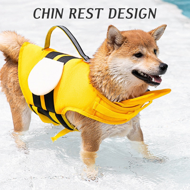Bumble Bee Dog Life Preserver Jacket