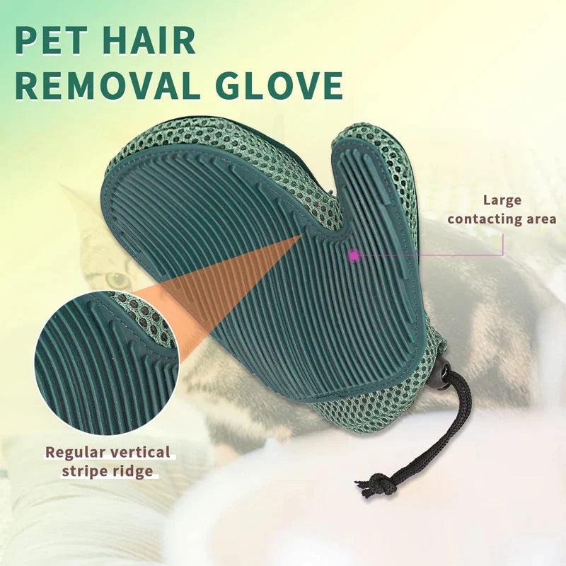 Efficient 2-in-1 Dog Hair Remover Glove