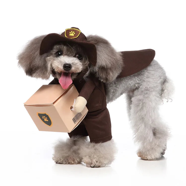 Funny Dispatch Rider Dog Costume