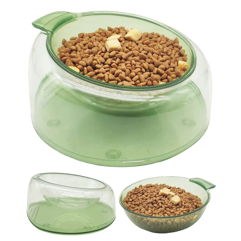 2 In 1 Non-Skidding Tilted Pet Bowl
