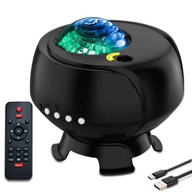 Bluetooth Whirlwind Star Galaxy Projector