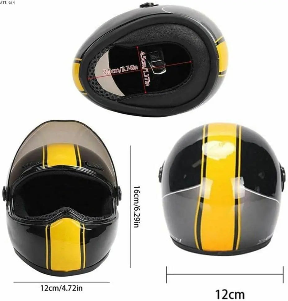 Full Face Small Pet Motorcycle Helmet