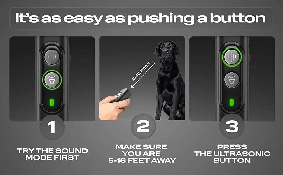 USB Rechargeable Ultrasonic Pet Dog Repeller