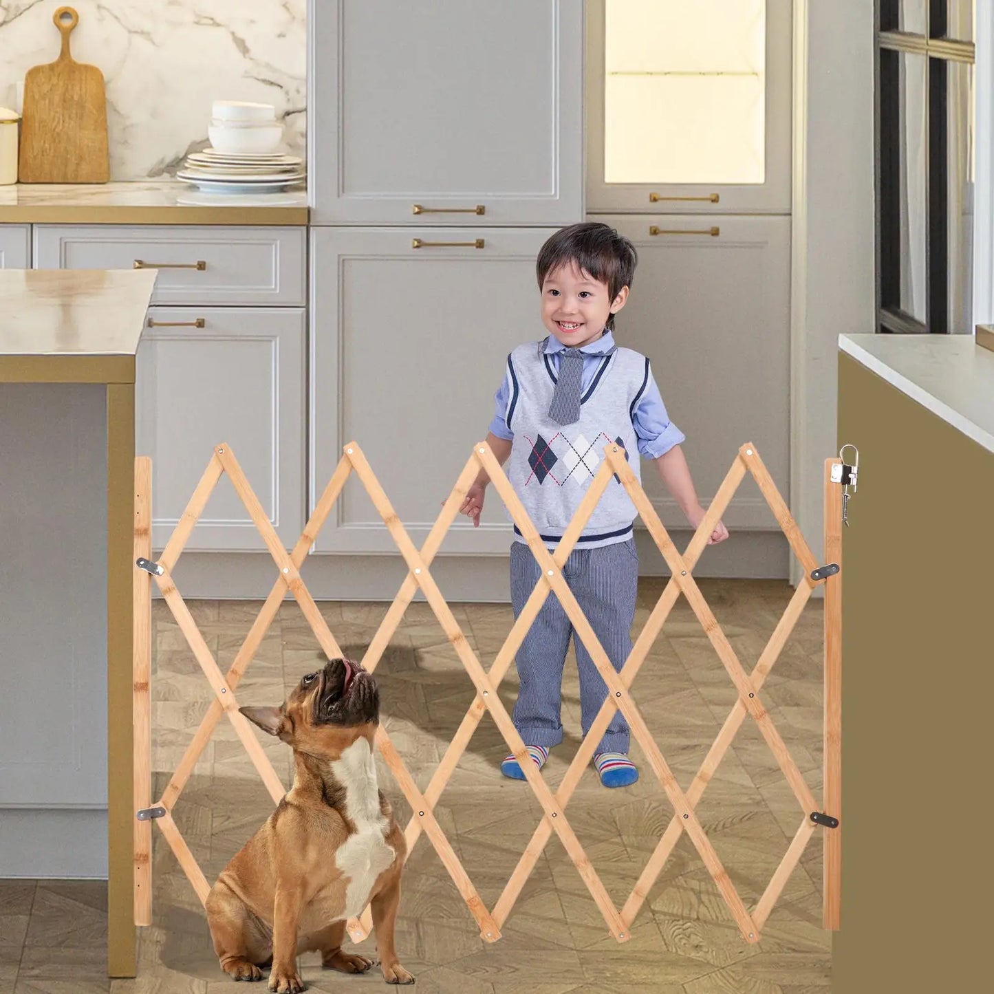 Expandable Accordion Dog Gate