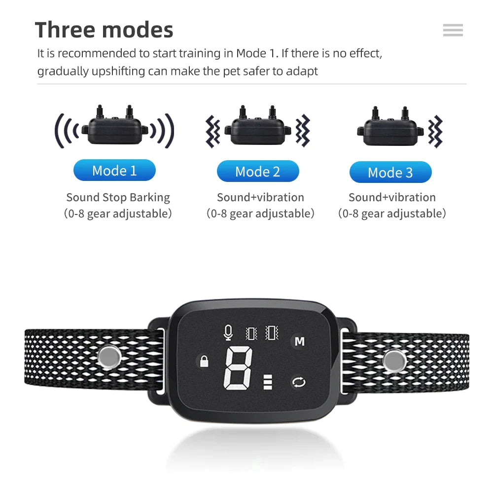 Double Vibration Anti Bark Dog Collar