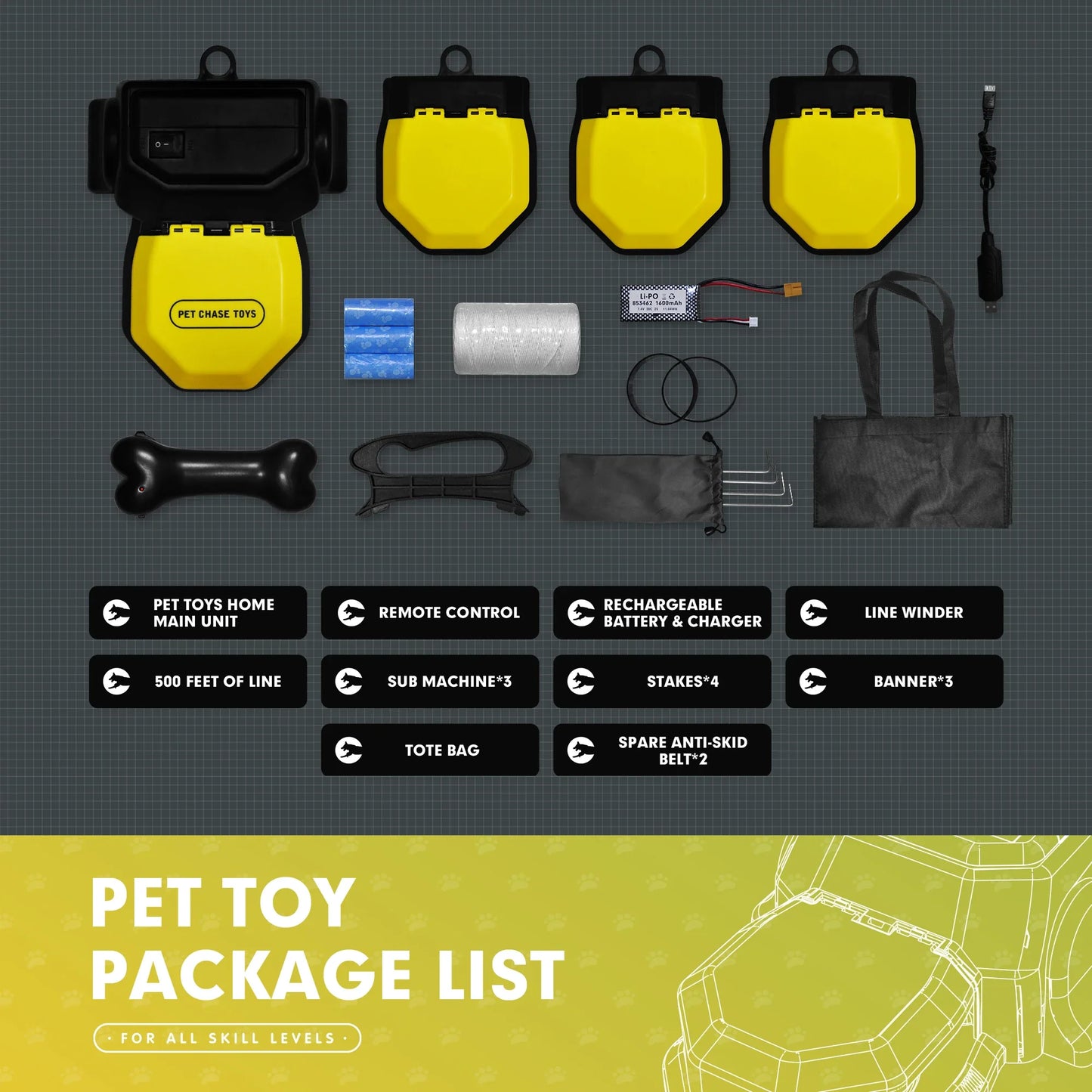 Interactive Dog Toys Chasing Machine