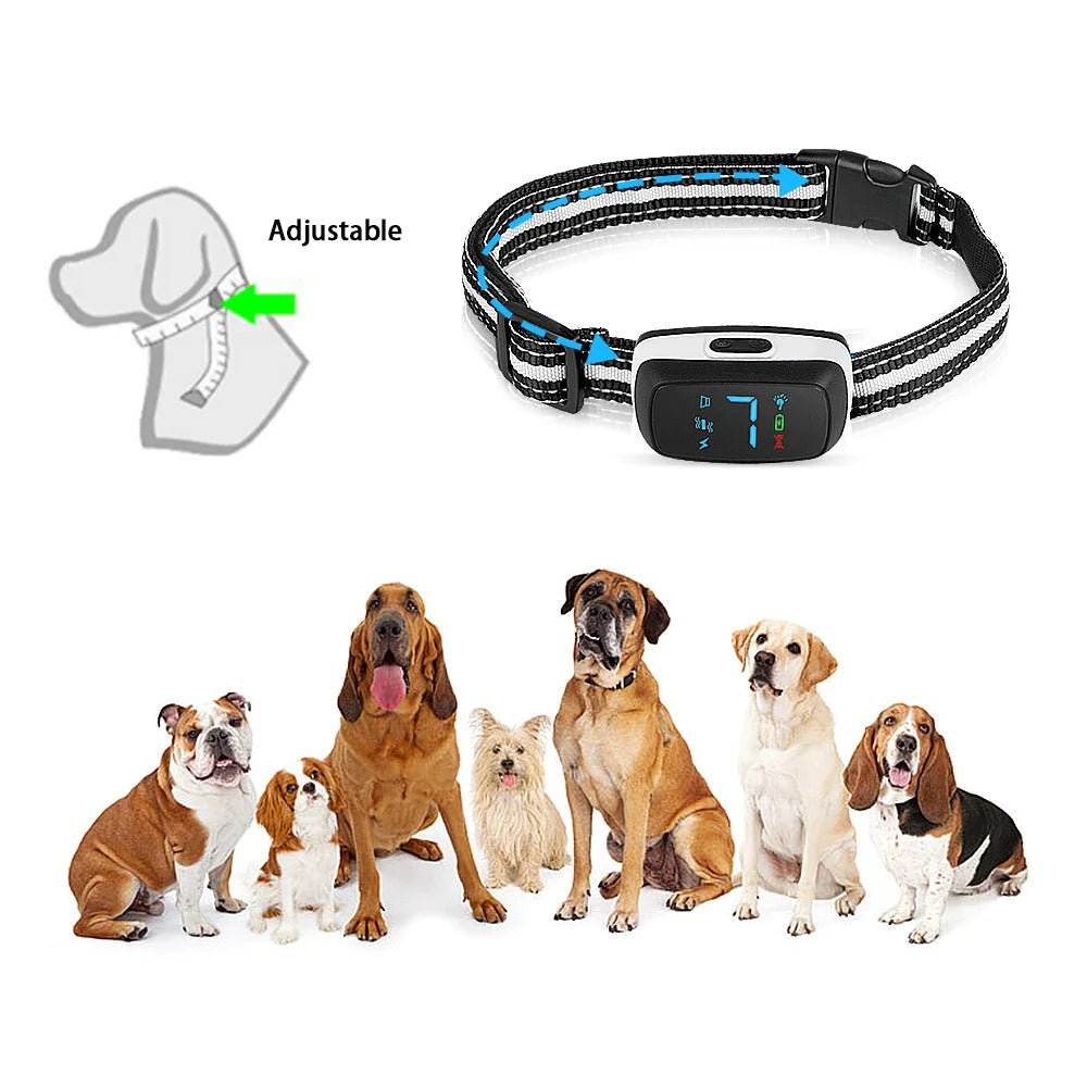 LED Flash Mode Dog Bark Collar