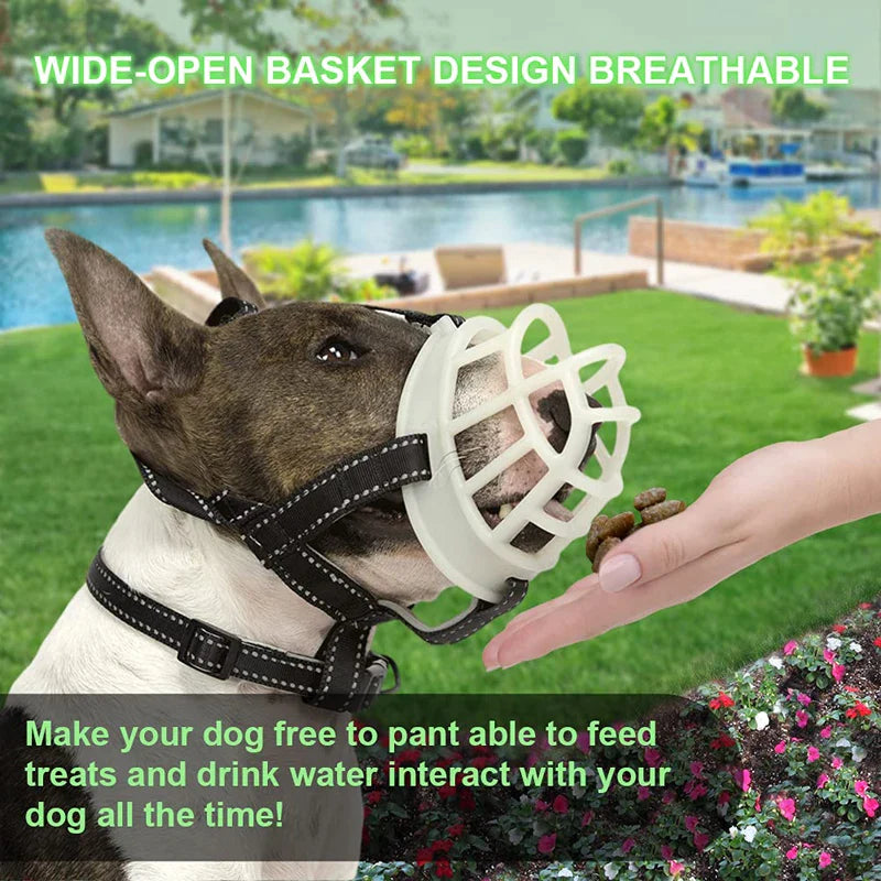 Fluorescence Adjustable Dog Muzzle