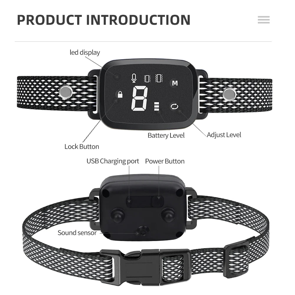 Double Vibration Anti Bark Dog Collar