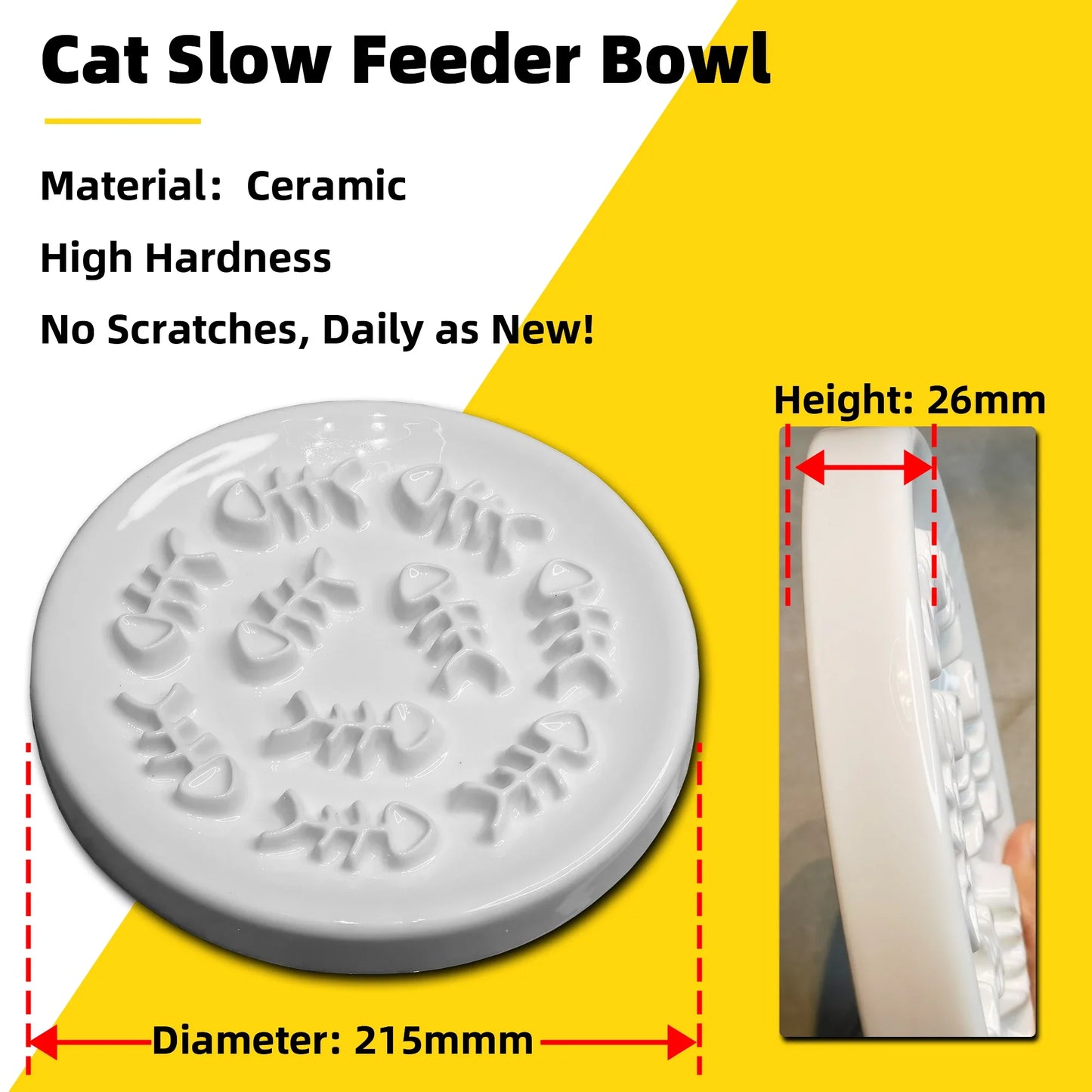 Ceramic Interactive Pet Slow Feeder