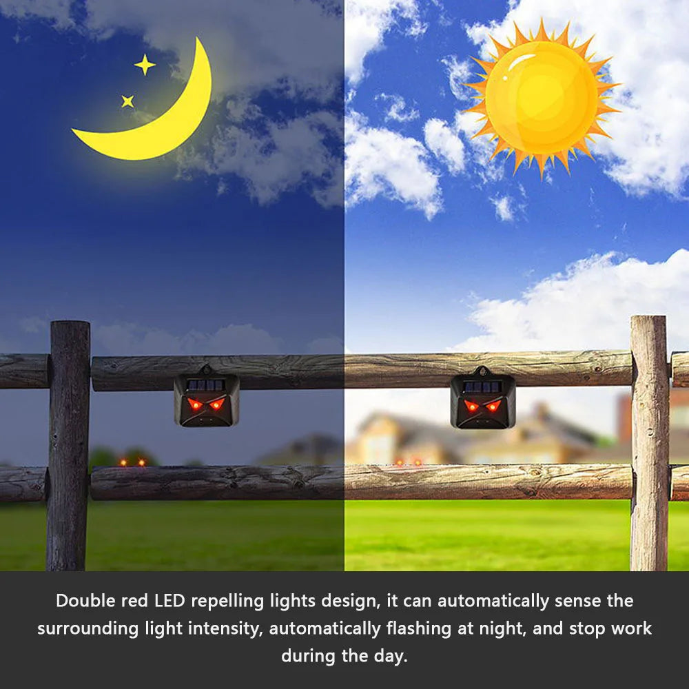 Multi-silicon Solar Panel Animals Repeller