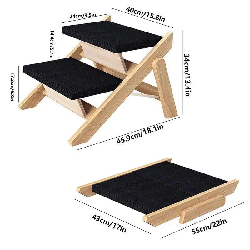 2 In 1 Stairs Folding Pet Ramp