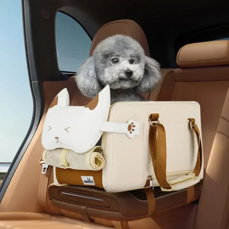 Portable Travel Dog Central Car Seat Carrier