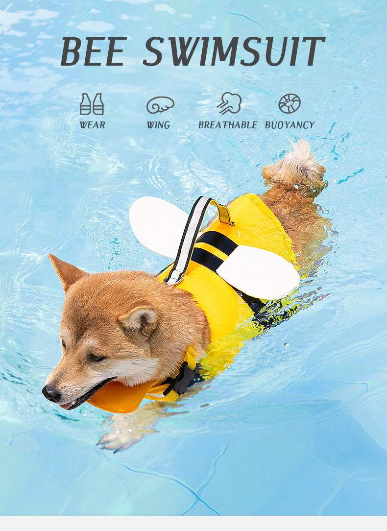 Bumble Bee Dog Life Preserver Jacket