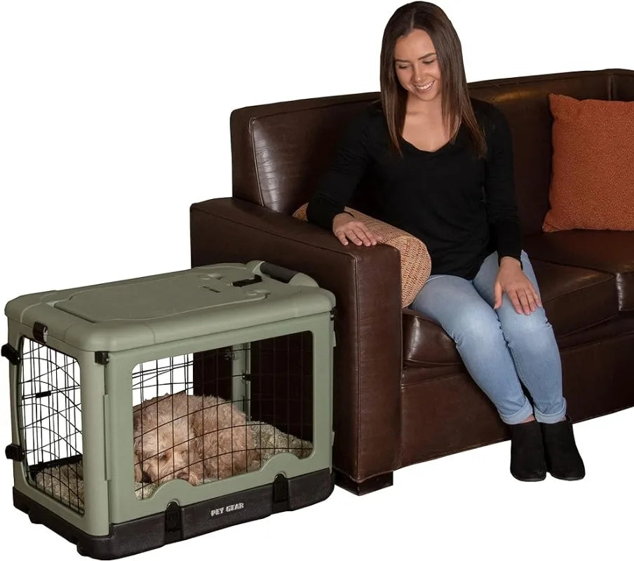 4 Door Dog Steel Crate