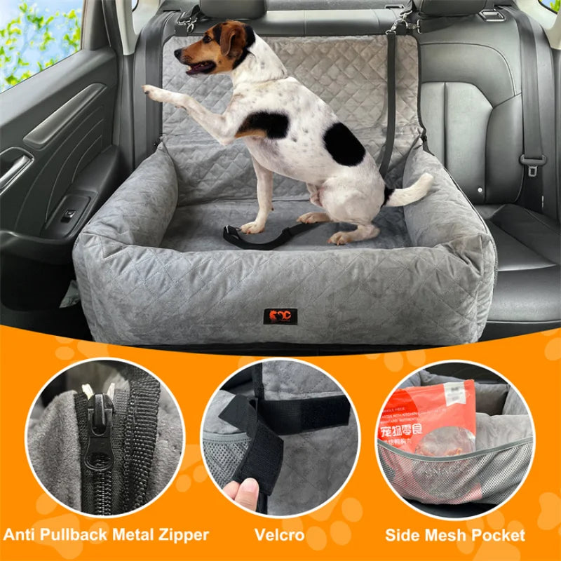 Multipurpose Soft Suede Big Dog Car Booster