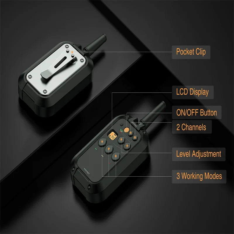 2 Channels Waterproof Training Collar