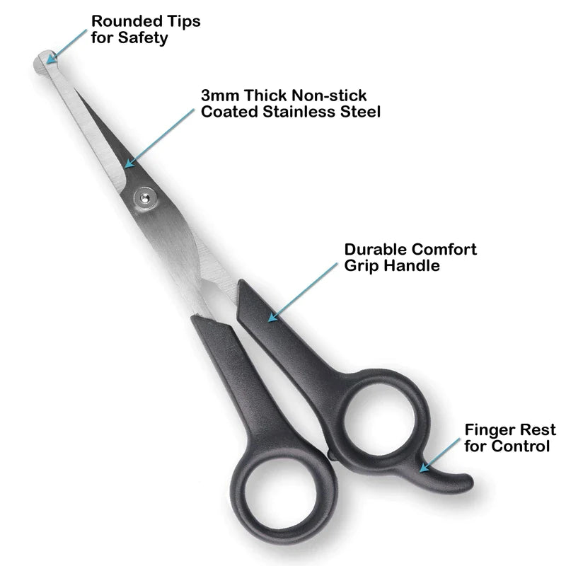 Stainless Steel Rounded Tips Dog Scissors