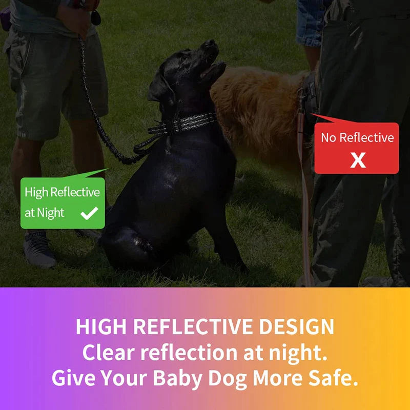 Control Handle Reflective Tactical Dog Collars