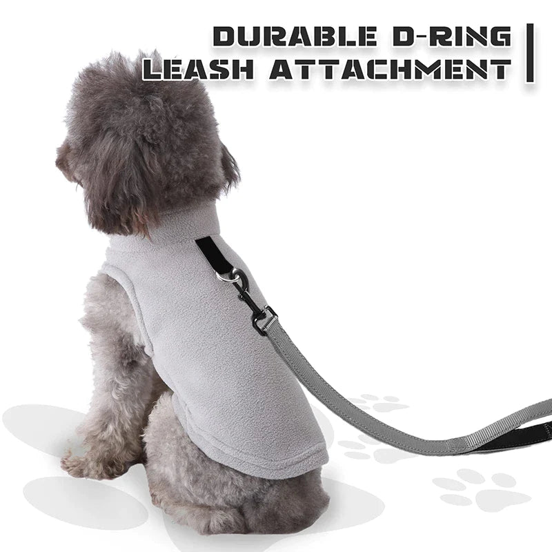 Winter Dog Jacket With Leash O-Ring