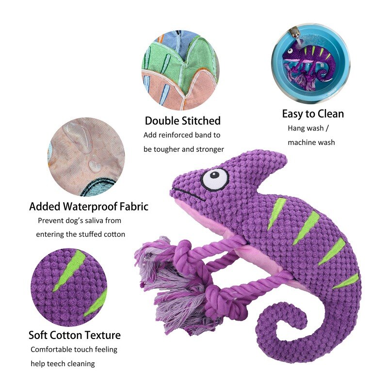 Ultra Tough Chameleon Dog Toy