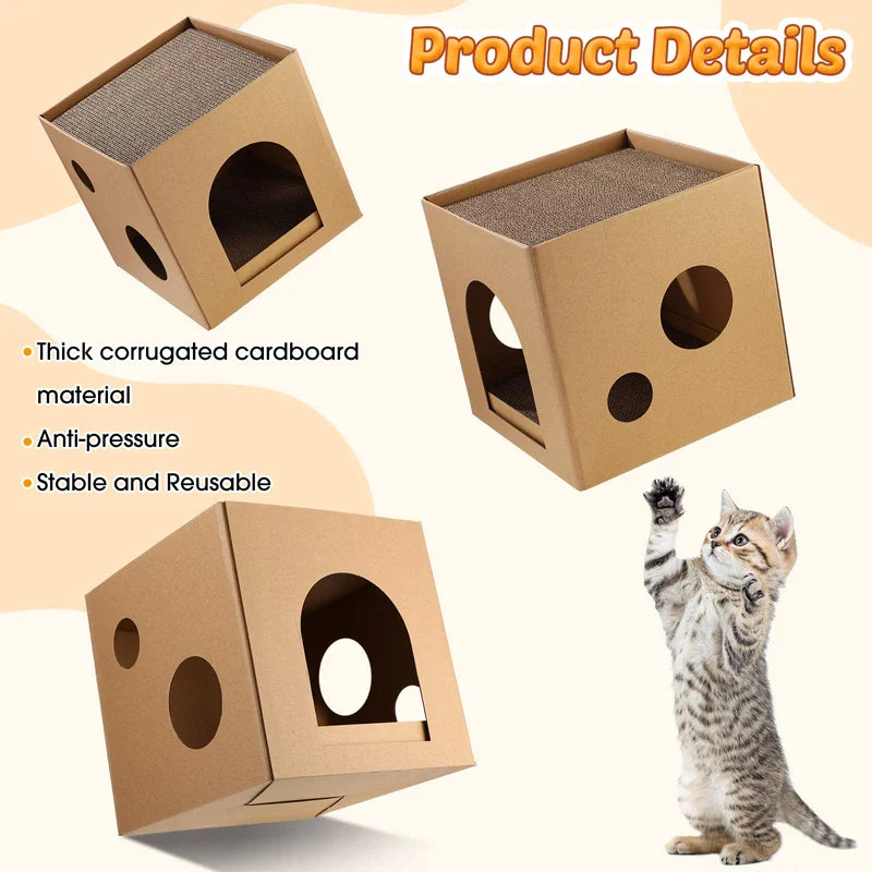 Indoor Sturdy Cat Scratching Box