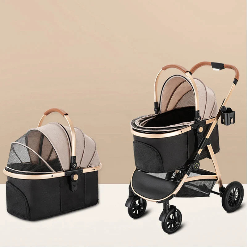 Four Wheeled Luxury Pet Stroller