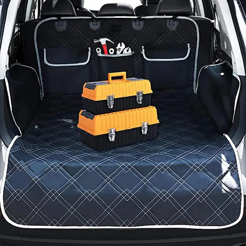 Storage Pocket Trunk Dog Car Seat Cover
