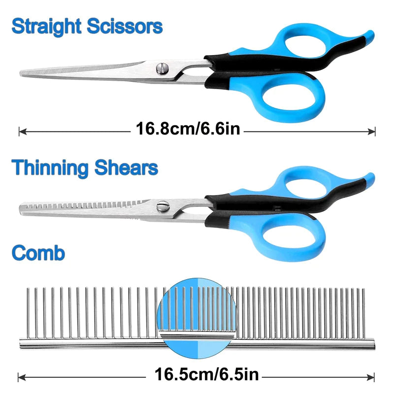 Professional Pet Grooming Scissors Set