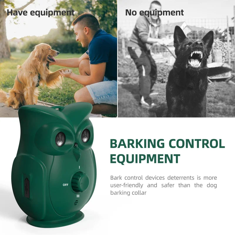 Ultrasonic Owl Shape Dog Bark Repeller