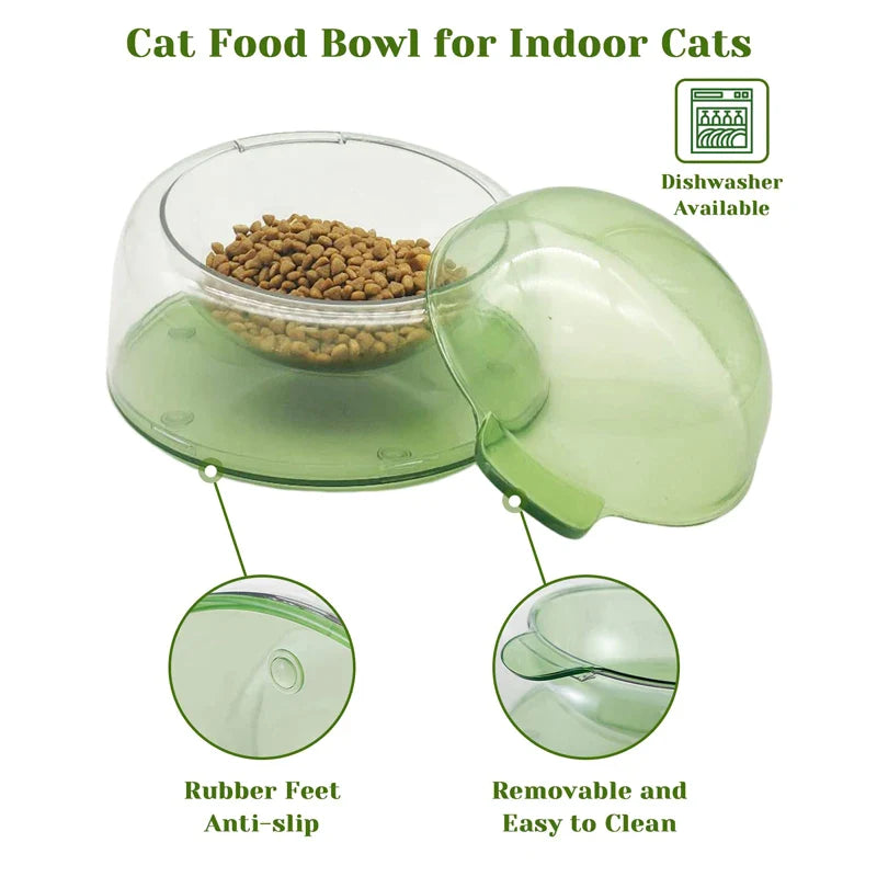 2 In 1 Non-Skidding Tilted Pet Bowl