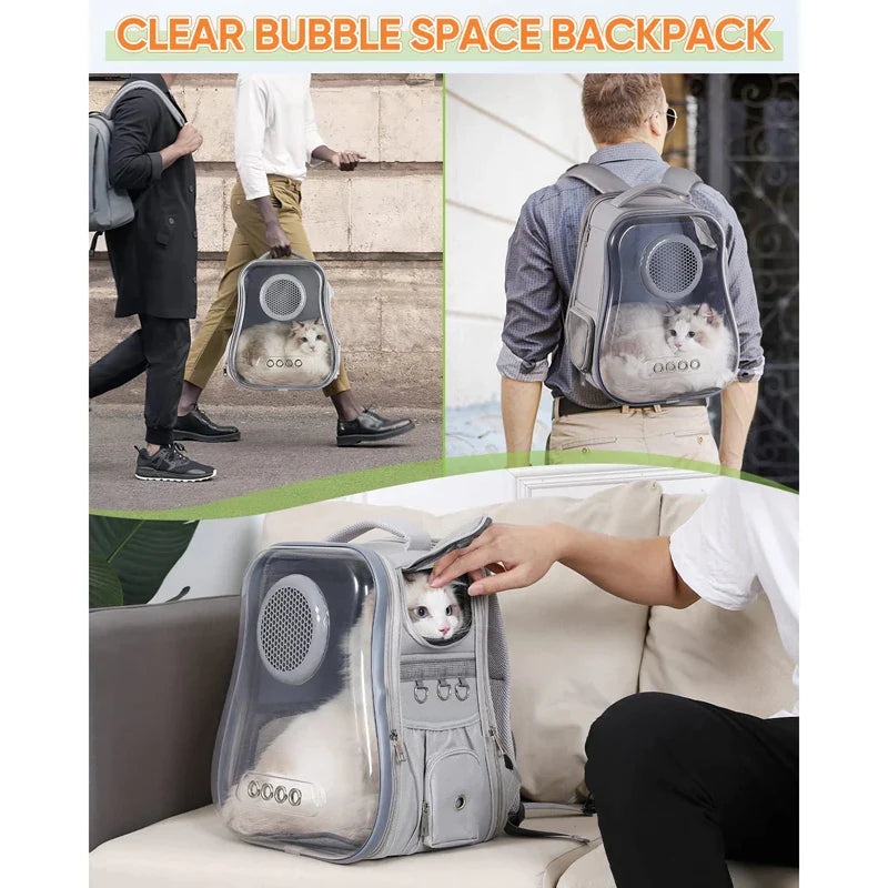 Transparent Bubble Dog Backpack
