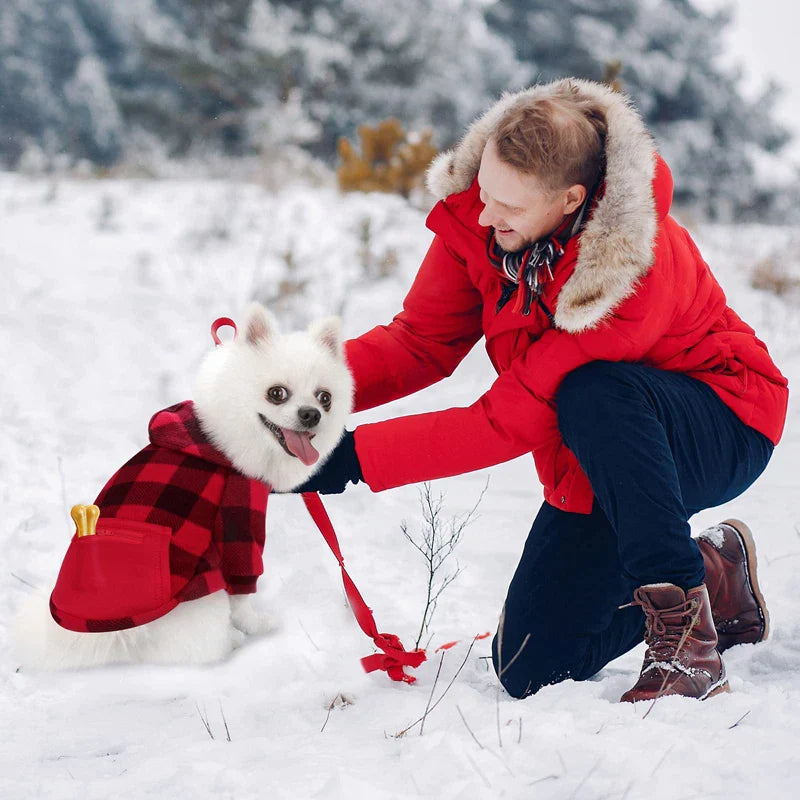 Classic Plaid Dog Hoodies