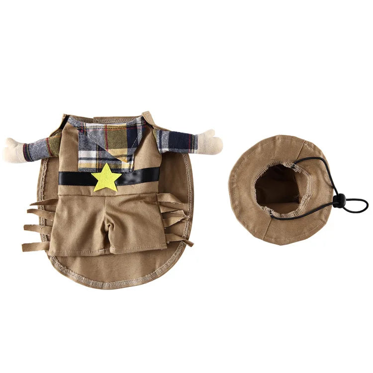 Funny Cowboy Dog Costume